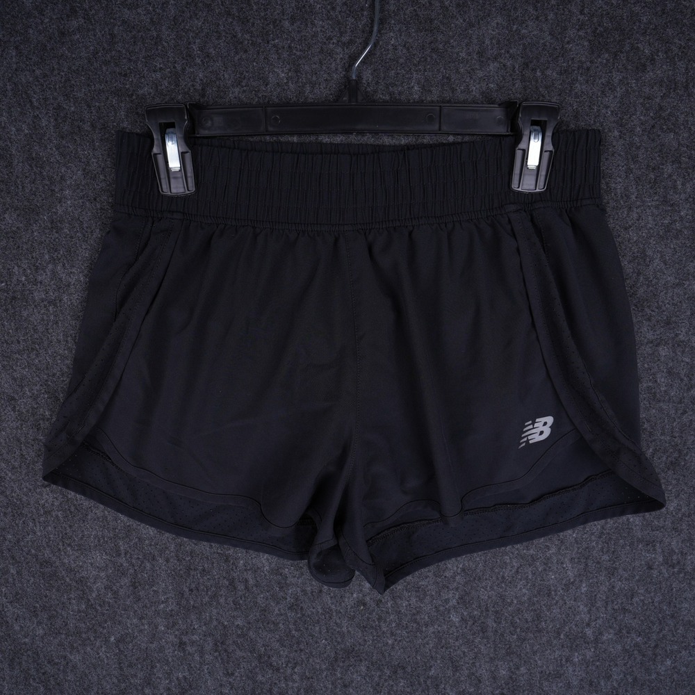 New Balance Running Shorts Womens Medium Black Excellent Athletic Liner 3in